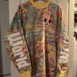 NWT Disney 50th Vault Collection Park Map Spirit Jersey. Large